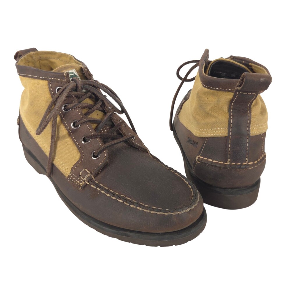 Sebago x Filson Chukka Boots US 8 EU 41.5 Mens Brown Tin Cloth Leather $175